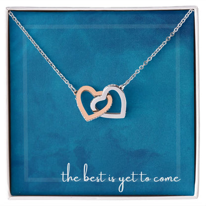 Interlocking Hearts Necklace - the best is yet to come