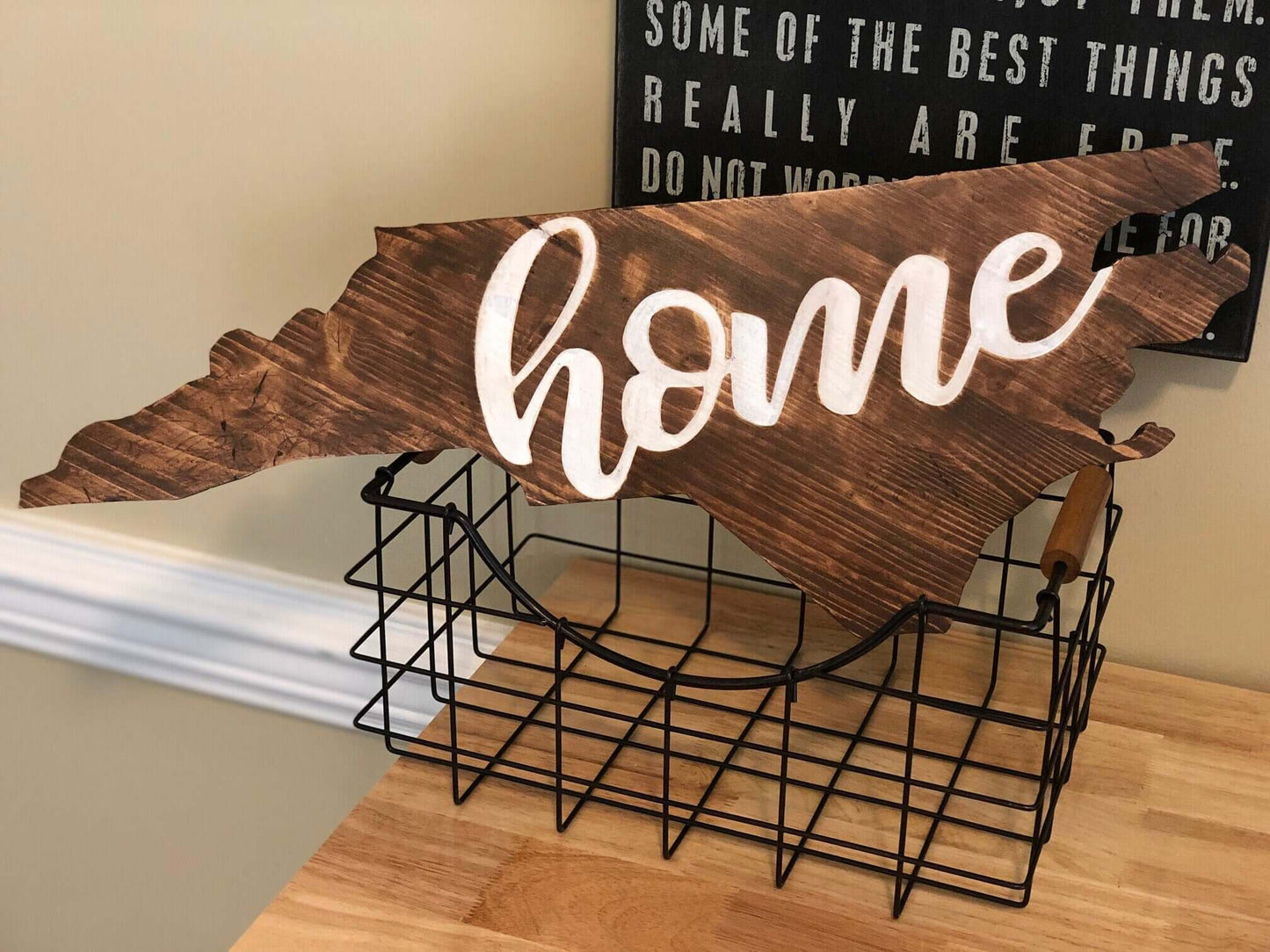 Wooden State "Home" Cutout