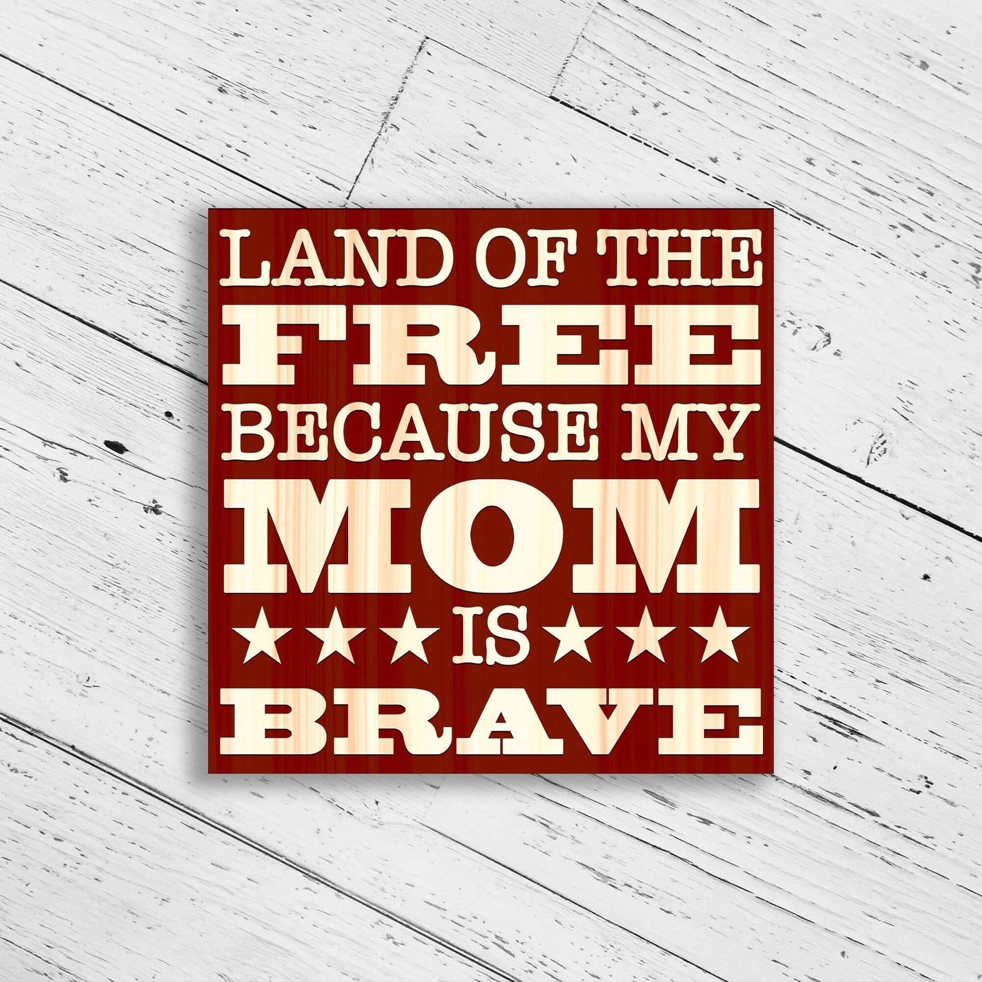 Land of the Free Mom SVG | Word Art svg | Land of the Free Mom Cricut File 
