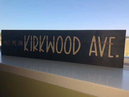 Carved Street Sign | Wall Decor | Carved Wall Decor 