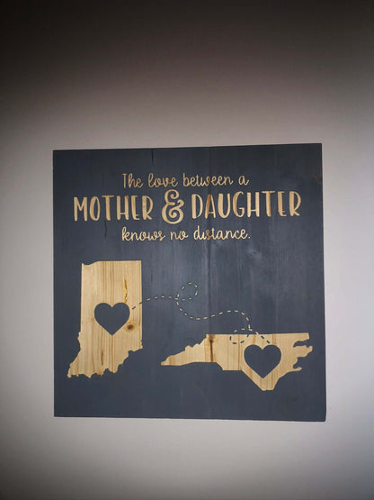 Mother Sign |  Mother & Daughter | Love Sign 
