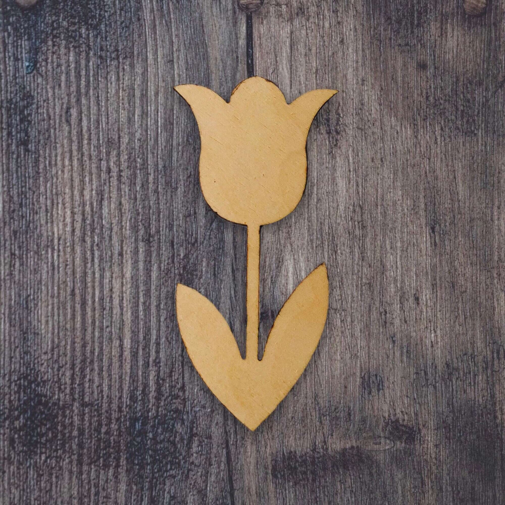 Wood Cutout | Tulip | Flower