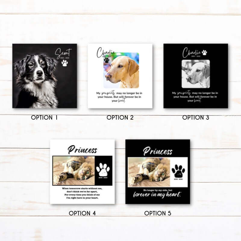 Customized Pet Memorial Frame | Pet Loss Gifts | Pet Bereavement Gift 