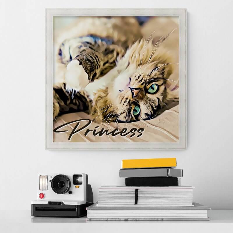 Customized Pet Portrait | Custom Cat Portrait | Animal Portraits 