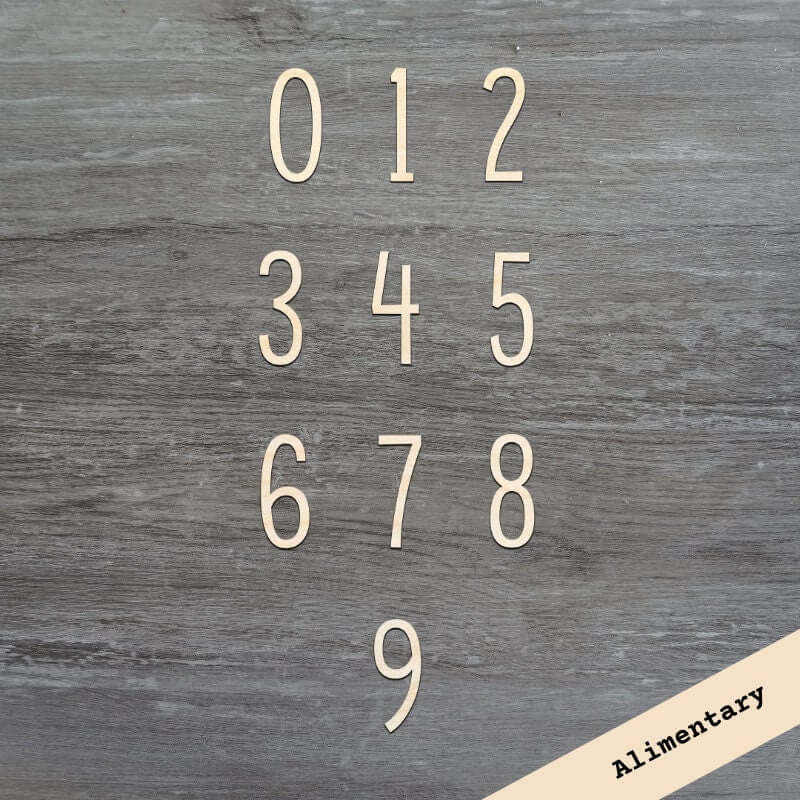 Number Wood Cutouts (Standard) | DIY House Numbers