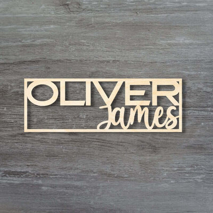 Personalized Kids Name Wooden Cutout